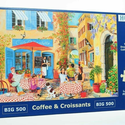 The House of Puzzles Coffee and Croissants Puzzel 500 XL Stukjes