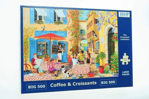 The House of Puzzles Coffee and Croissants Puzzel 500 XL Stukjes