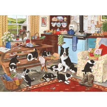 The House of Puzzles Collie Wobbles Puzzel 1000 Stukjes