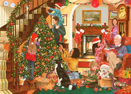 The House of Puzzles Decorating the Tree Puzzel 500 XL stukjes