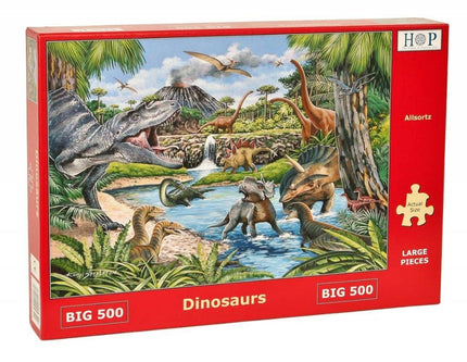 The House of Puzzles Dinosaurs Puzzel 500 XL stukjes