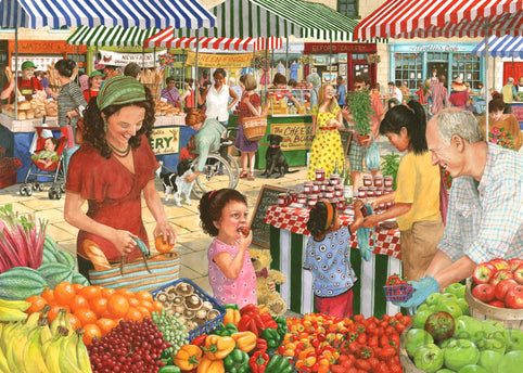 The House of Puzzles Farmers Market Puzzel 1000 Stukjes