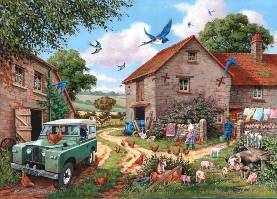 The House of Puzzles Farmer's Wife Puzzel 500 Stukjes XL