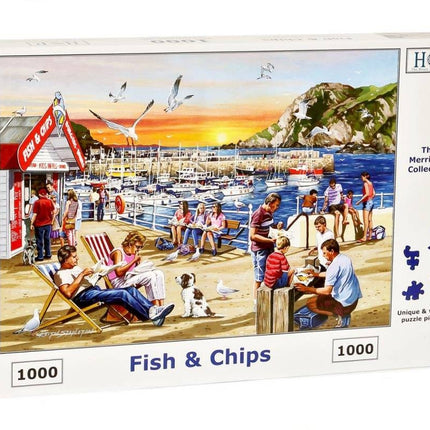 The House of Puzzles Fish and Chips Puzzel 1000 stukjes