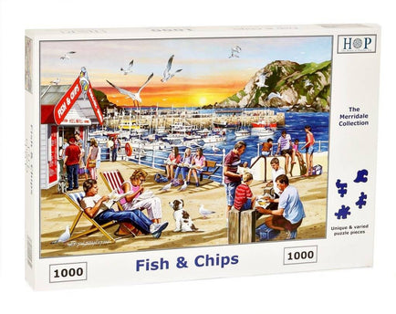 The House of Puzzles Fish and Chips Puzzel 1000 stukjes