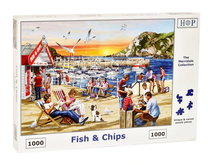 The House of Puzzles Fish and Chips Puzzel 1000 stukjes