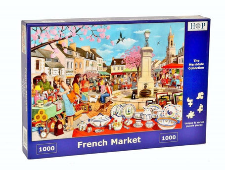 The House of Puzzles French Market Puzzel 1000 stukjes