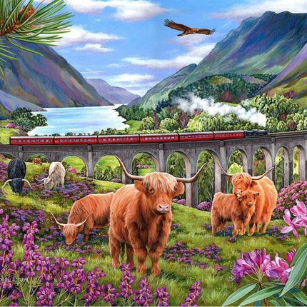 The House of Puzzles Glenfinnan Ladies Puzzel 500 XL Stukjes