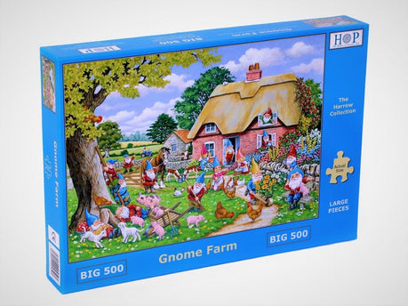 The House of Puzzles Gnome Farm Puzzel 500 XL Stukjes