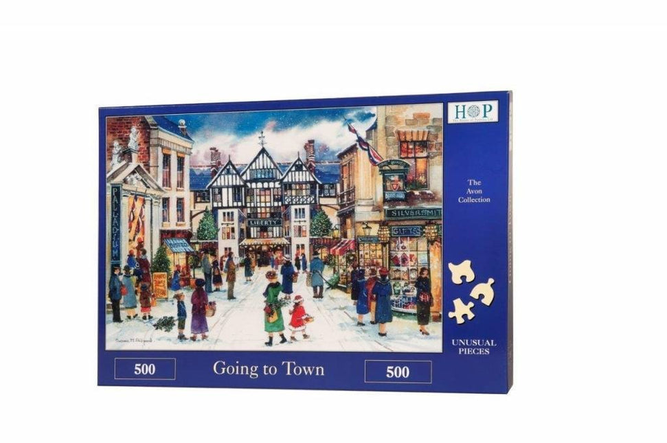 The House of Puzzles Going to Town Puzzel 500 Stukjes