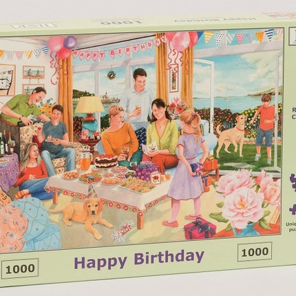 The House of Puzzles Happy Birthday Puzzel 1000 stukjes