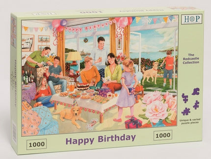 The House of Puzzles Happy Birthday Puzzel 1000 stukjes