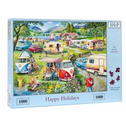 The House of Puzzles Happy Holidays Puzzel 1000 Stukjes