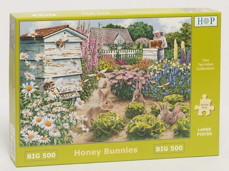 The House of Puzzles Honey Bunnies Puzzel 500 XL stukjes