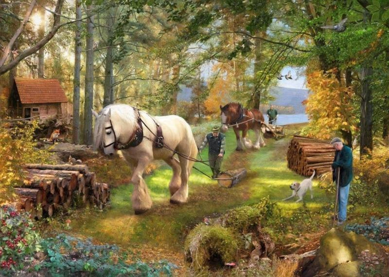 The House of Puzzles Horse Power Puzzel 500 Stukjes