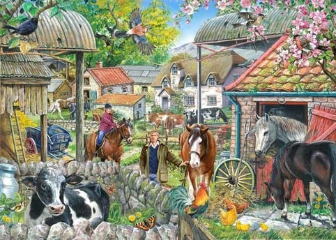 The House of Puzzles Horseshoe Farm Puzzel 250 XL Stukjes