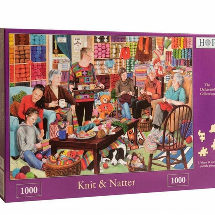 The House of Puzzles Knit en Natter Puzzel 1000 Stukjes