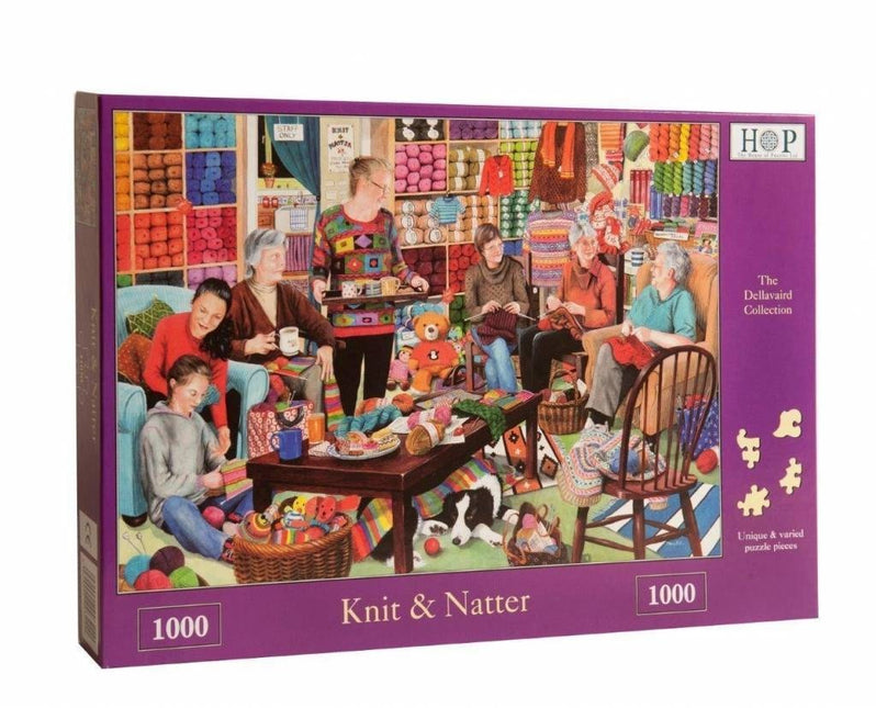 The House of Puzzles Knit en Natter Puzzel 1000 Stukjes