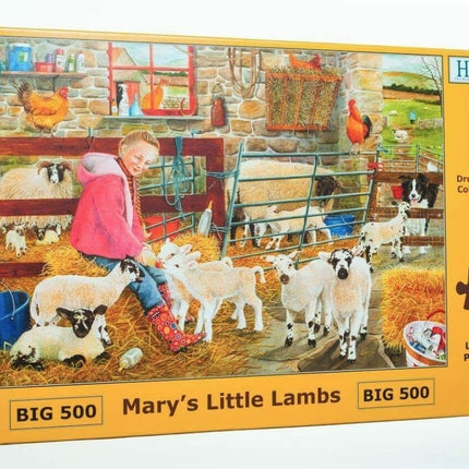 The House of Puzzles Mary's Little Lambs Puzzel 500 XL Stukjes