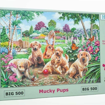 The House of Puzzles Mucky Pups Puzzel 500 XL Stukjes