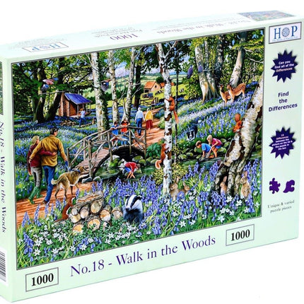 The House of Puzzles No.18 - Walk in the Woods Puzzel 1000 Stukjes