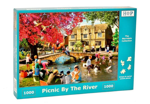 The House of Puzzles Picnic by the River Puzzel 1000 stukjes