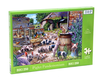 The House of Puzzles Piglet Pandemonium Puzzel 250 XL stukjes