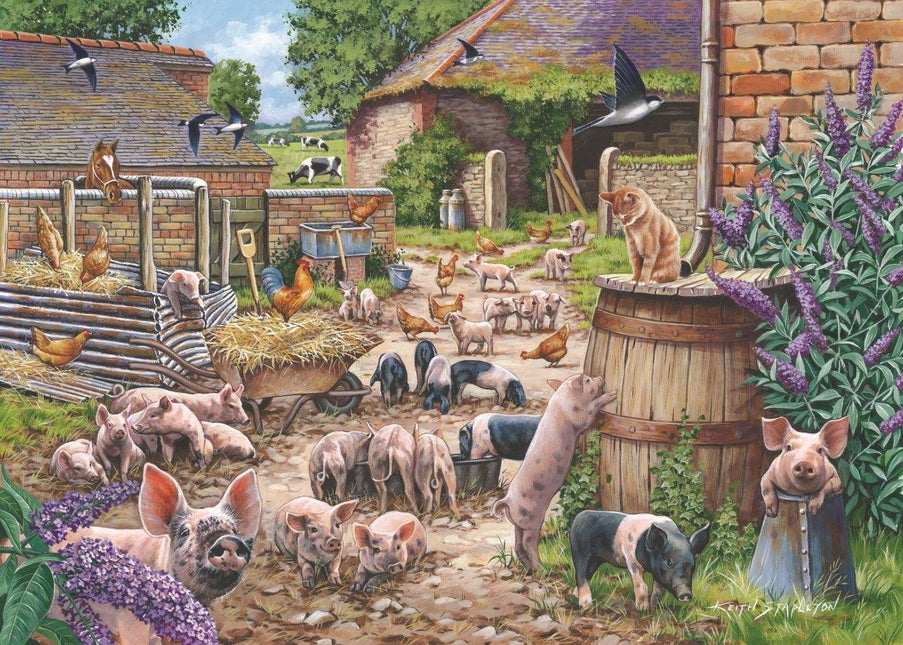 The House of Puzzles Piglet Pandemonium Puzzel 250 XL stukjes