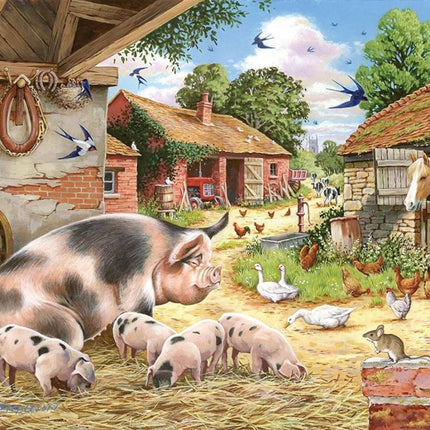 The House of Puzzles Poppy's Piglets Puzzel 500 Stukjes XL