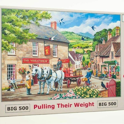 The House of Puzzles Pulling Their Weight Puzzel 500 XL Stukjes