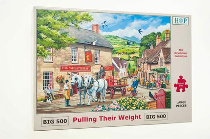 The House of Puzzles Pulling Their Weight Puzzel 500 XL Stukjes