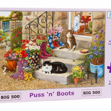 The House of Puzzles Puss 'n' Boots Puzzel 500 Stukjes XL