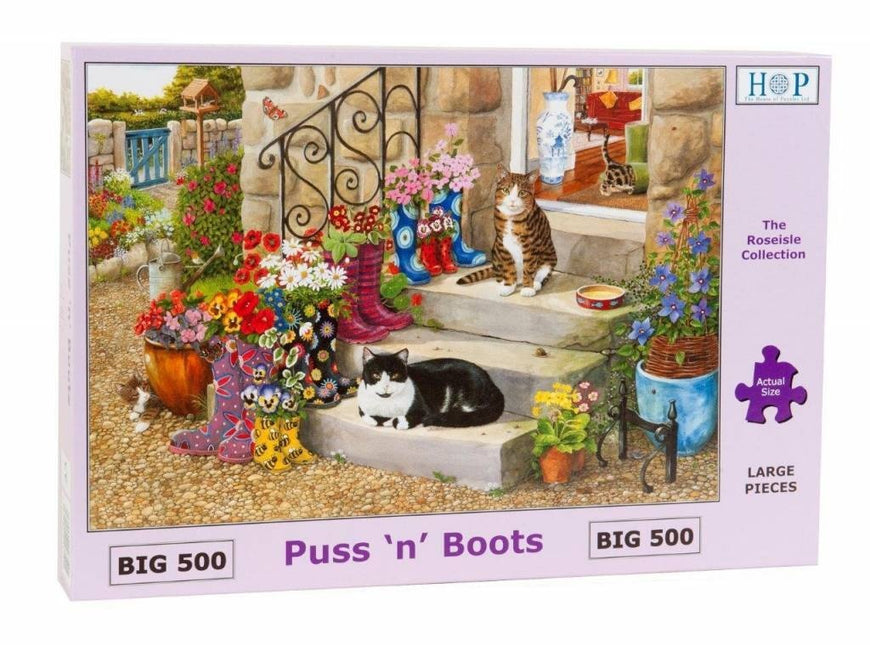 The House of Puzzles Puss 'n' Boots Puzzel 500 Stukjes XL