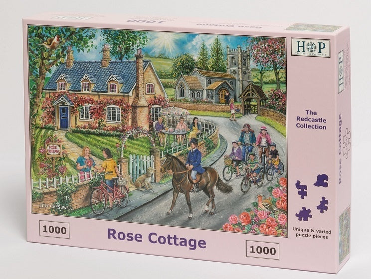 The House of Puzzles Rose Cottage Puzzel 1000 stukjes