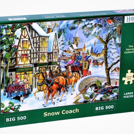 The House of Puzzles Snow Coach Puzzel 500 XL Stukjes