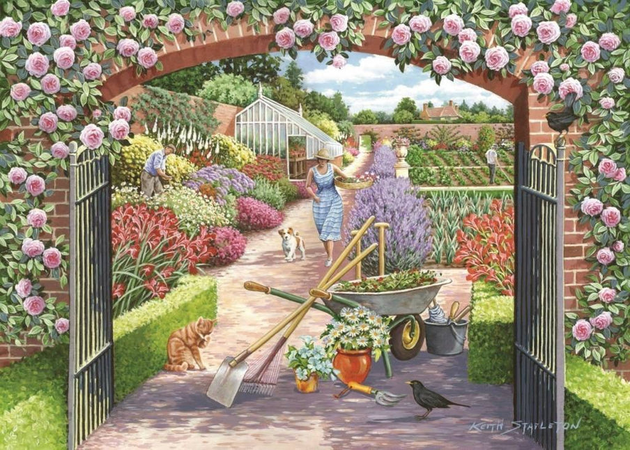 The House of Puzzles Walled Garden Puzzel 500 Stukjes