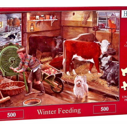 The House of Puzzles Winter Feeding Puzzel 500 stukjes