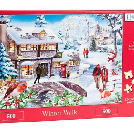 The House of Puzzles Winter Walk Puzzel 500 Stukjes