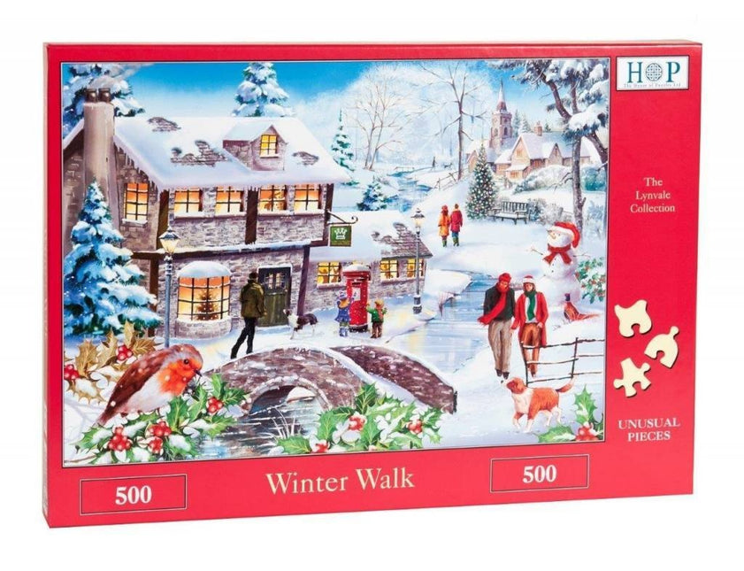 The House of Puzzles Winter Walk Puzzel 500 Stukjes