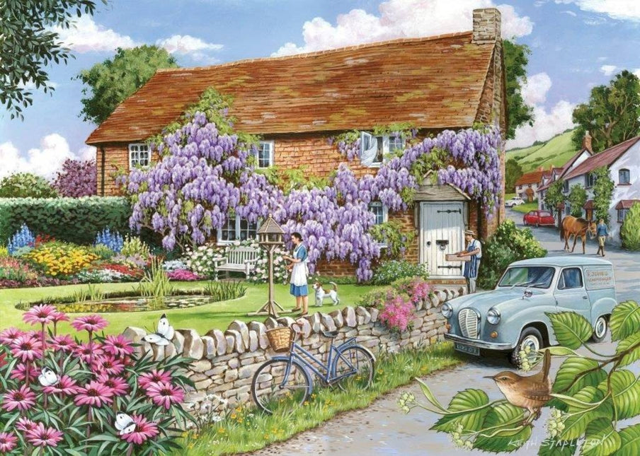 The House of Puzzles Wisteria Cottage Puzzel 250 Stukjes XL