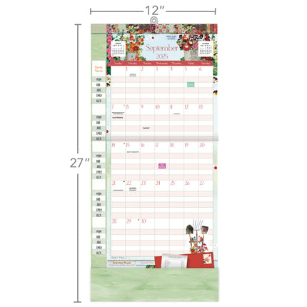 Wells st. by Lang Botanical Gardens Family Plan-It Wall Kalender (August 2025 - December 2026)