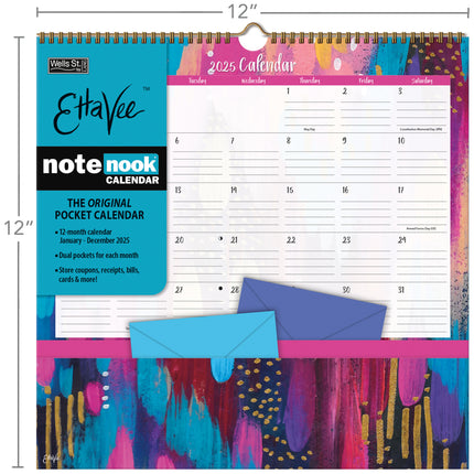 Wells st. by Lang Ettavee Pocket Note Nook Kalender 2025