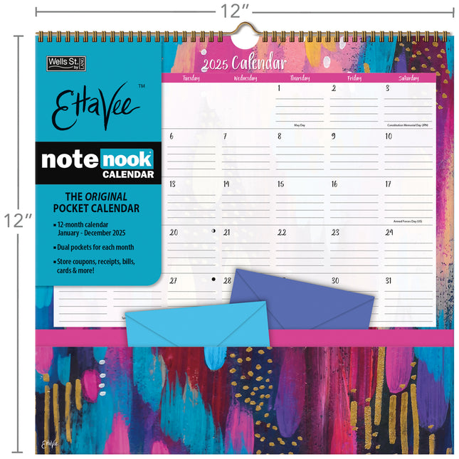 Wells st. by Lang Ettavee Pocket Note Nook Kalender 2025