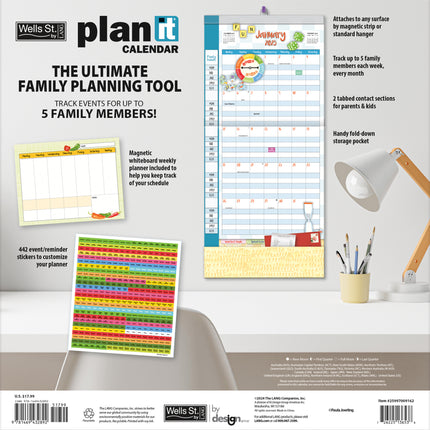 Wells st. by Lang Family Plan-It Wall Kalender (August 2024 - December 2025)