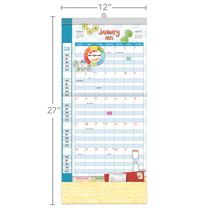 Wells st. by Lang Family Plan-It Wall Kalender (August 2024 - December 2025)