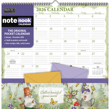 Wells st. by Lang Gnomes Pocket Note Nook Kalender 2026