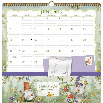 Wells st. by Lang Gnomes Pocket Note Nook Kalender 2026