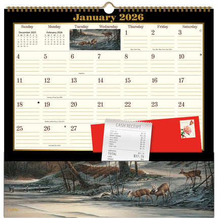 Wells st. by Lang Terry Redlin Pocket Note Nook Kalender 2026