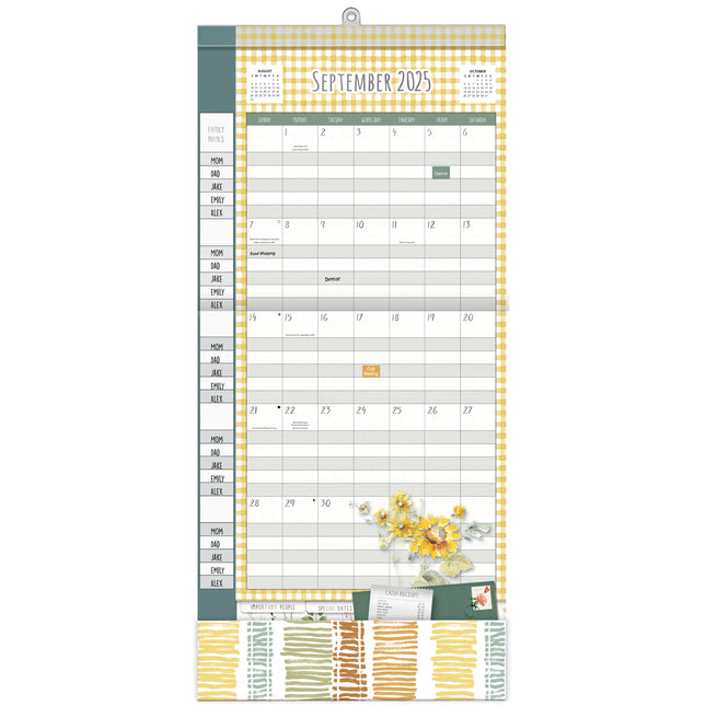 Wells st. by Lang Watercolor Plan-It Wall Kalender (August 2025 - December 2026)