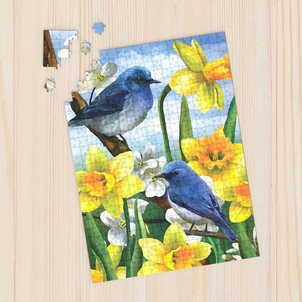 Willow Creek Mountain Bluebirds Puzzel 1000 Stukjes